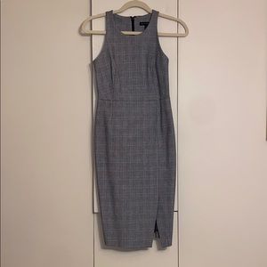Banana Republic Grey plaid dress